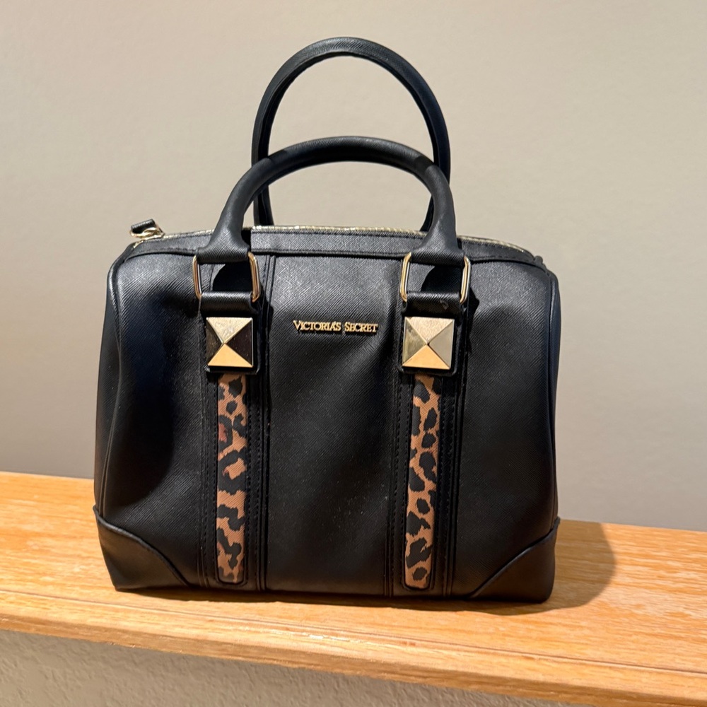Victoria's Secret Structured Black Satchel